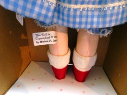 DOLLY DINGLE BLUE CHECK TAG